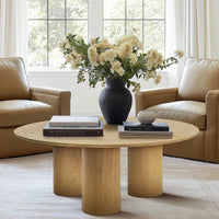 Round 3-legged wooden table
