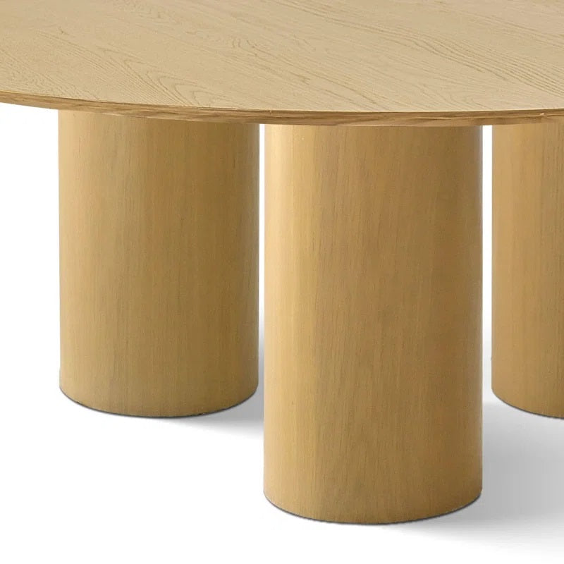 Round 3-legged wooden table