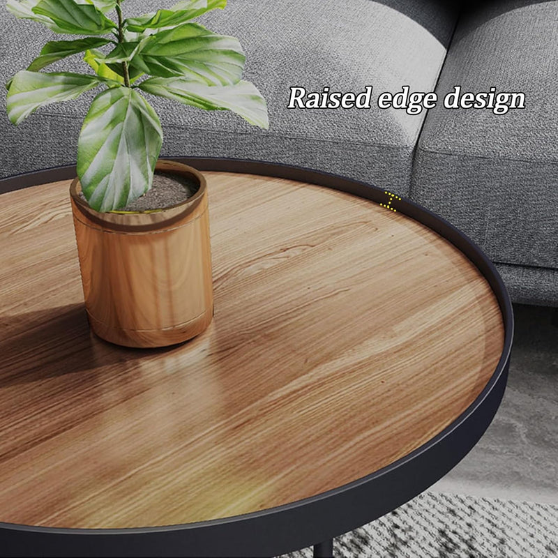 Tubular-legged twin coffee table set