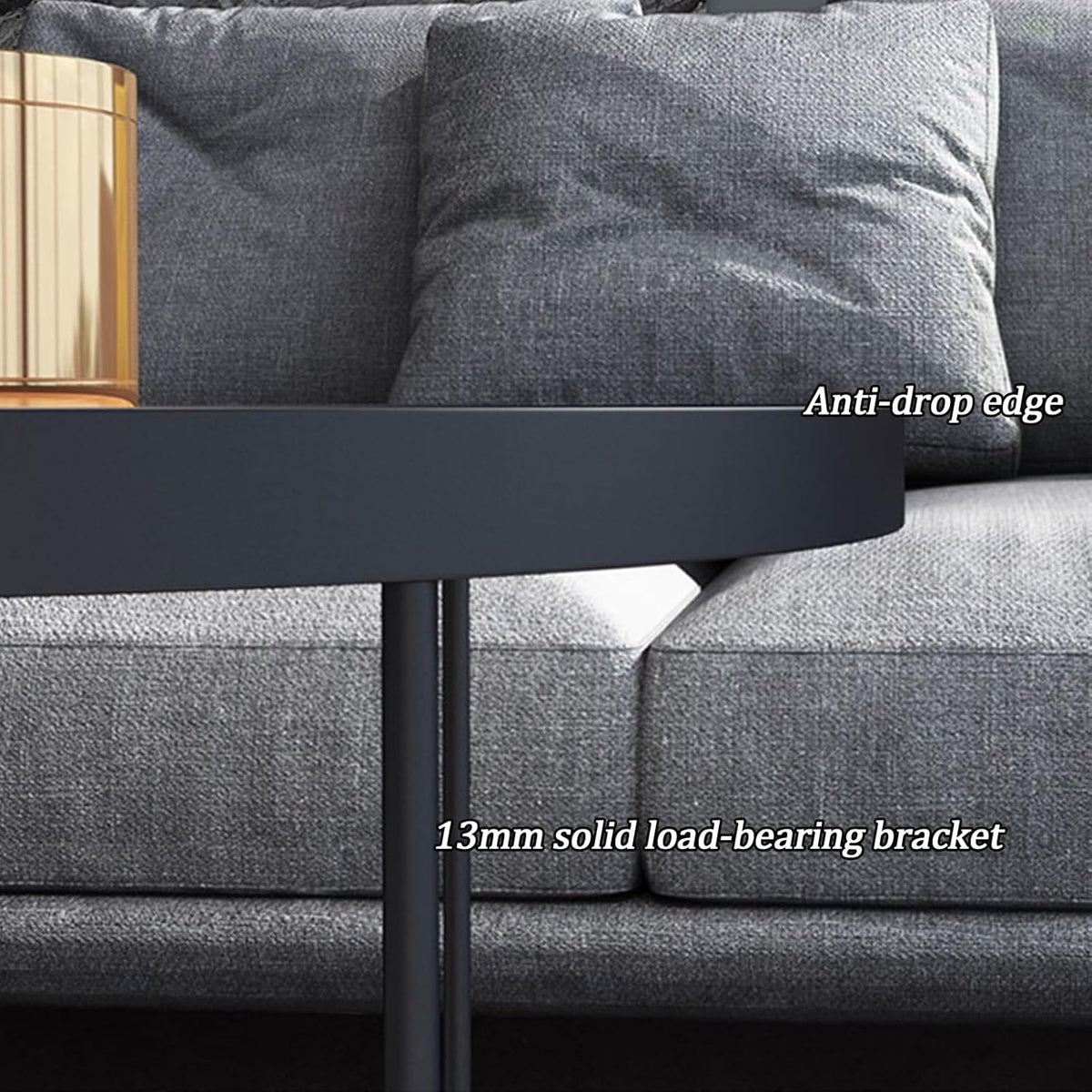 Tubular-legged twin coffee table set