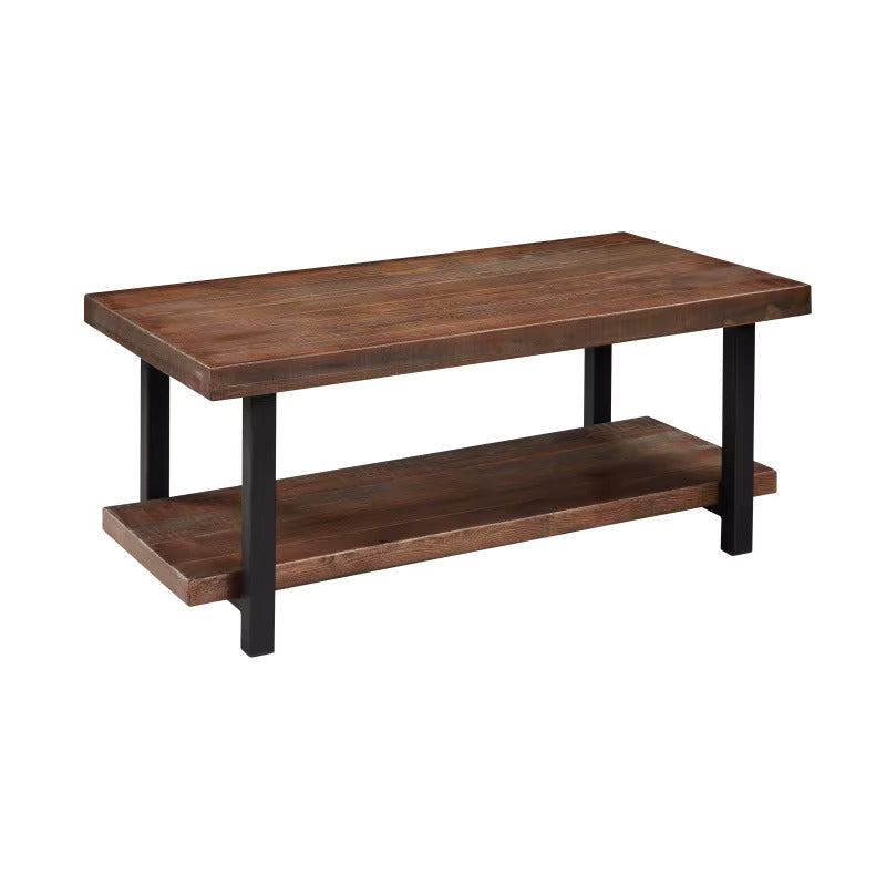 Double rectangular coffee table