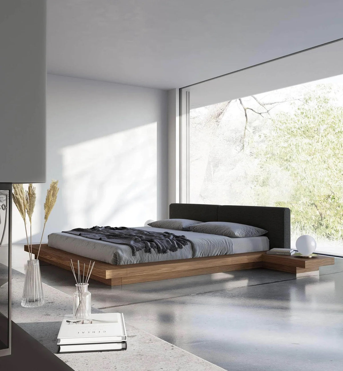 Wooden Master bed- 160*200*120cm