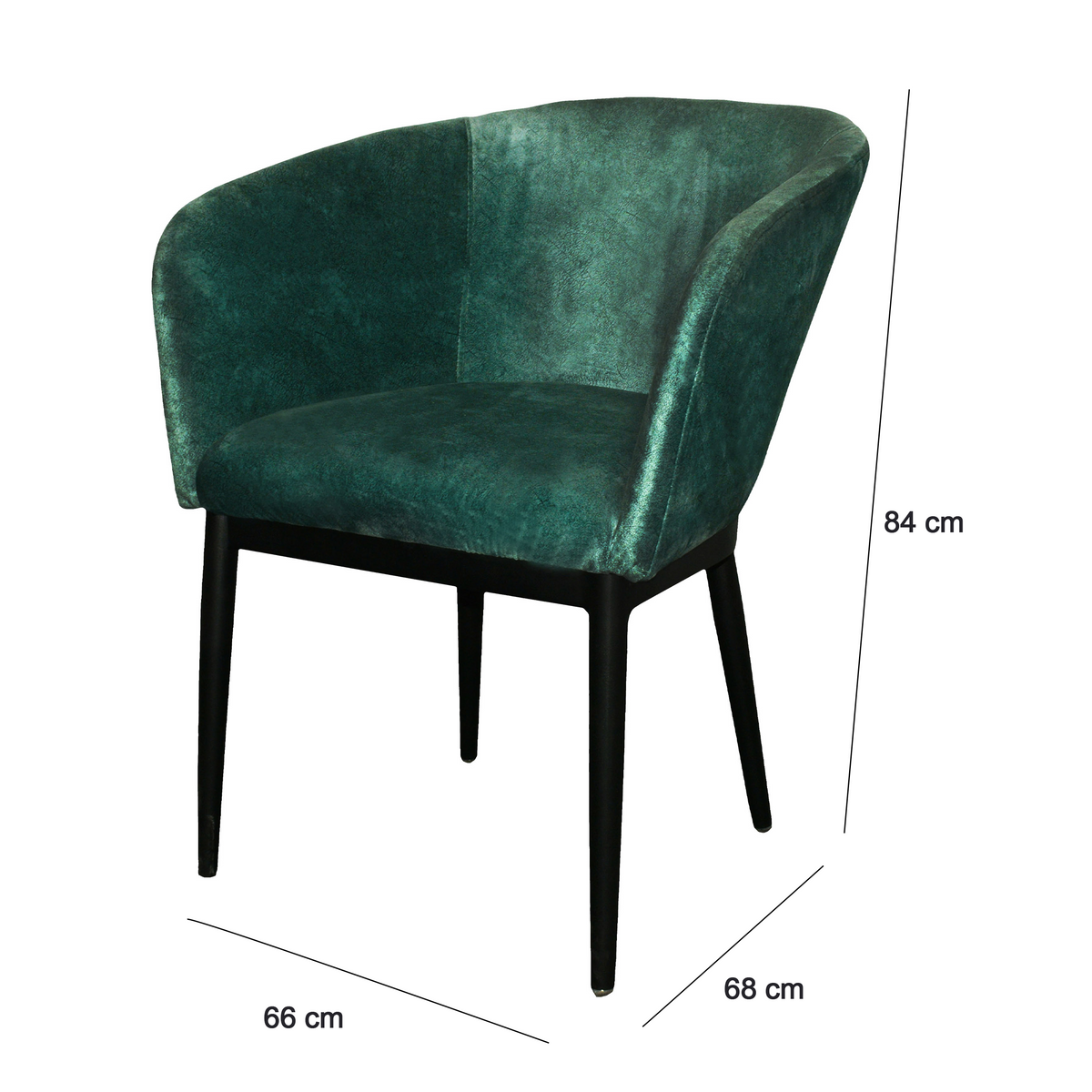 Dining chair-L:68cm/W:66cm/H:84cm