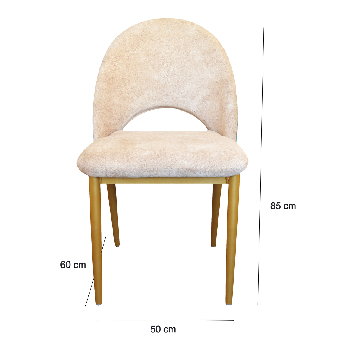 Dining chair-D: 60cm/ W:50cm/ H: 85cm