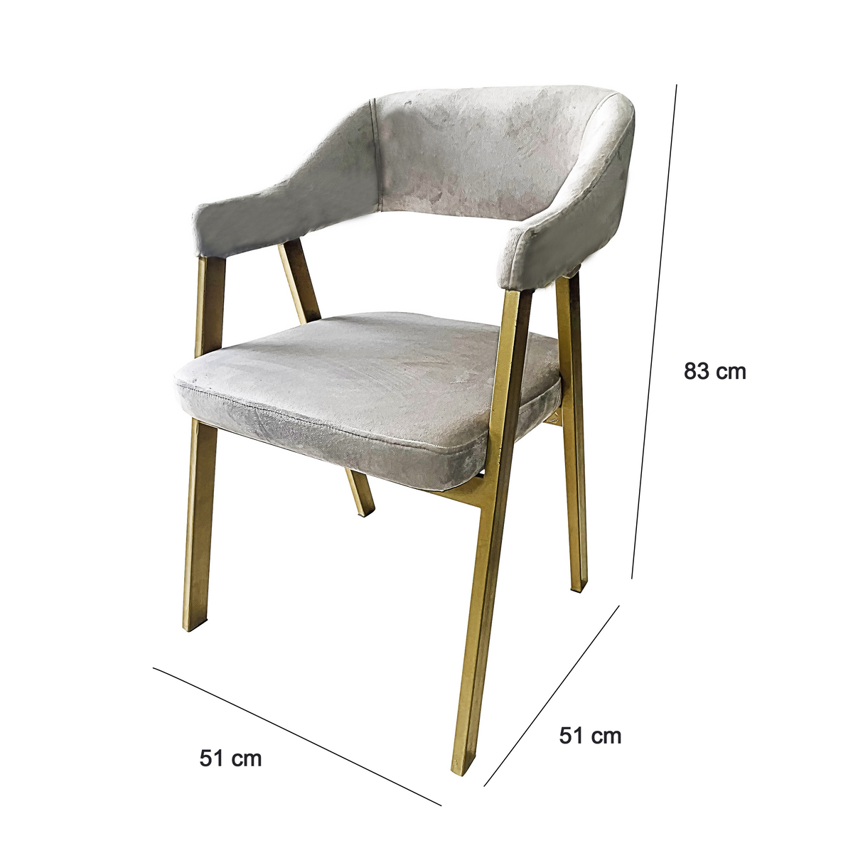 Dining chair-D: 51cm/ W:51cm/ H: 83cm