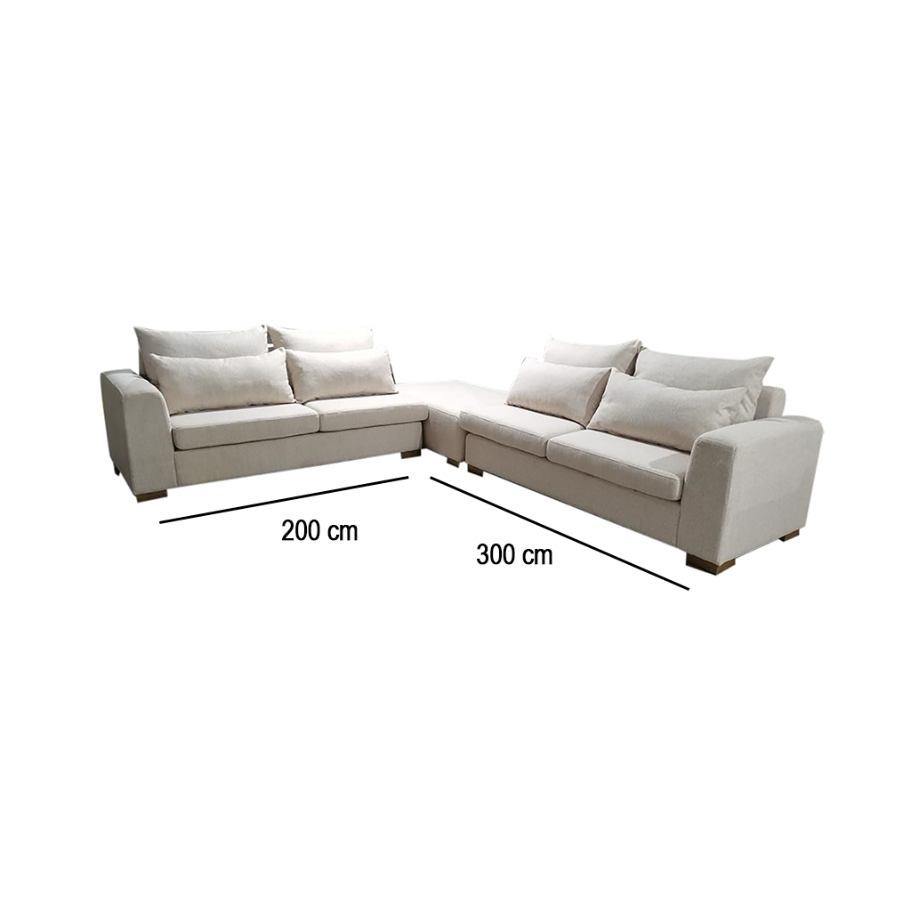 L-shape sofa-offwhite-L:300cm/ W:220cm
