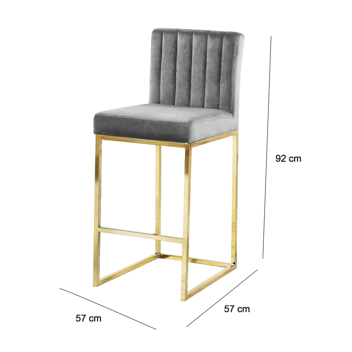 Bar chair-D:57cm/ W:57cm/ H: 92cm