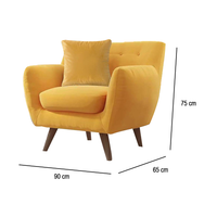 Armchair- L: 90cm/ W:65cm/ H: 75cm