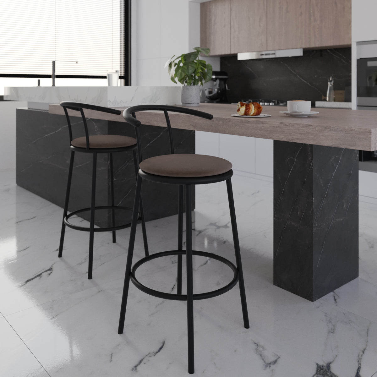 Bar chair-D:45cm/ W:37cm/ H: 92cm