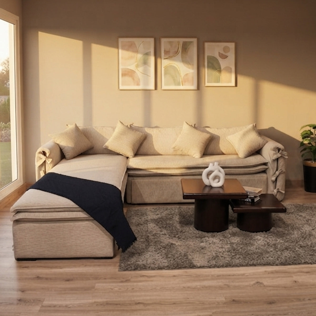 Nordic L-Shape Sofa