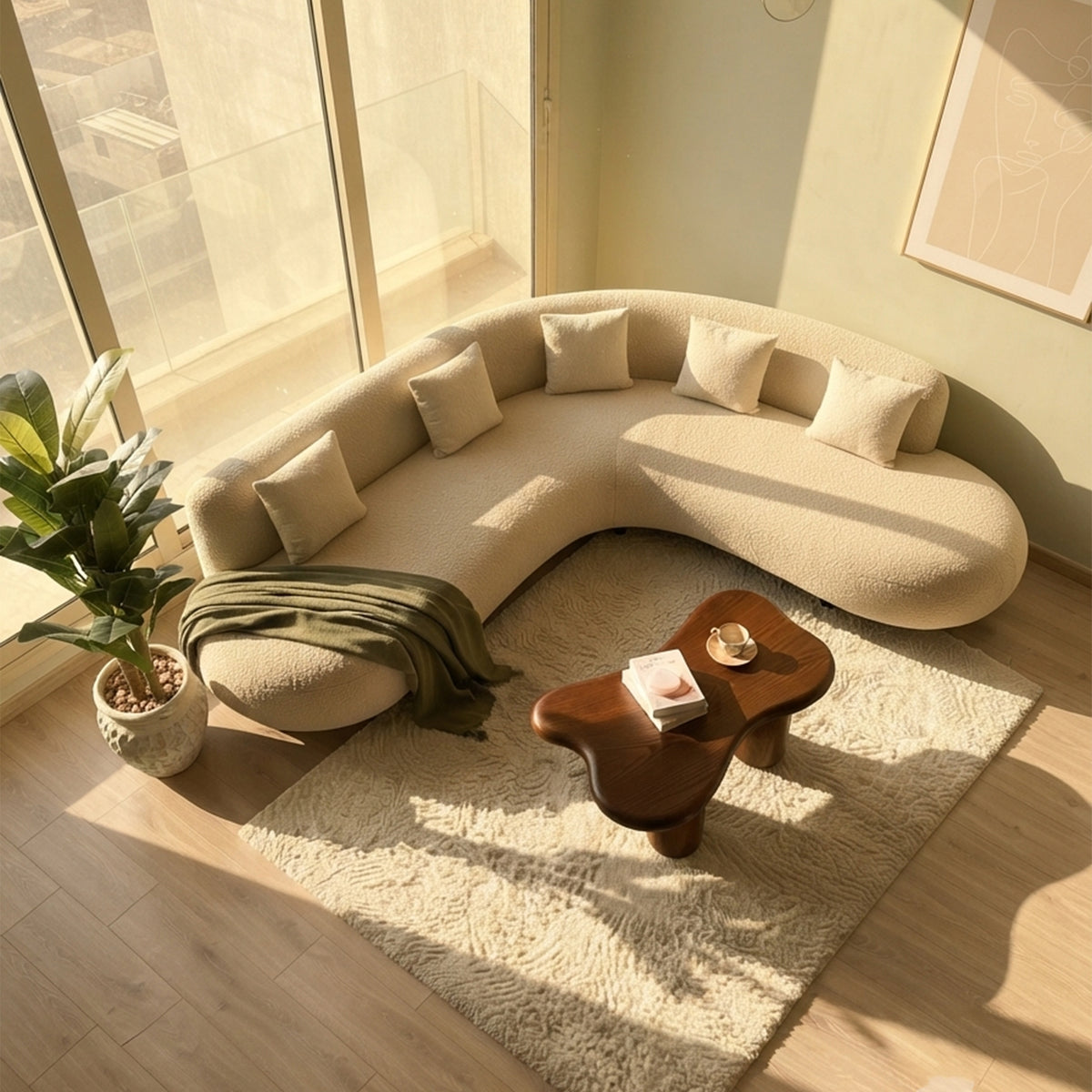 OASIS CURVED L-SHAPED SOFA