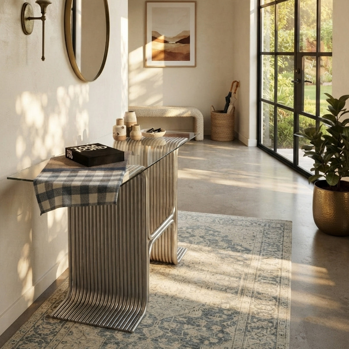 Metal Console Table