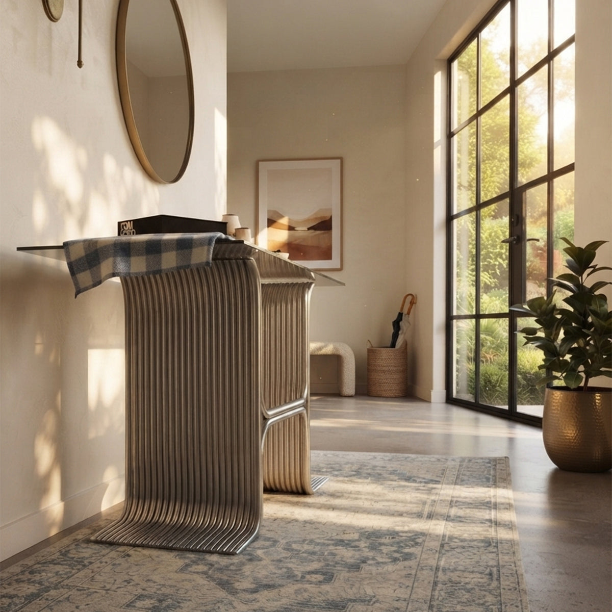 Metal Console Table