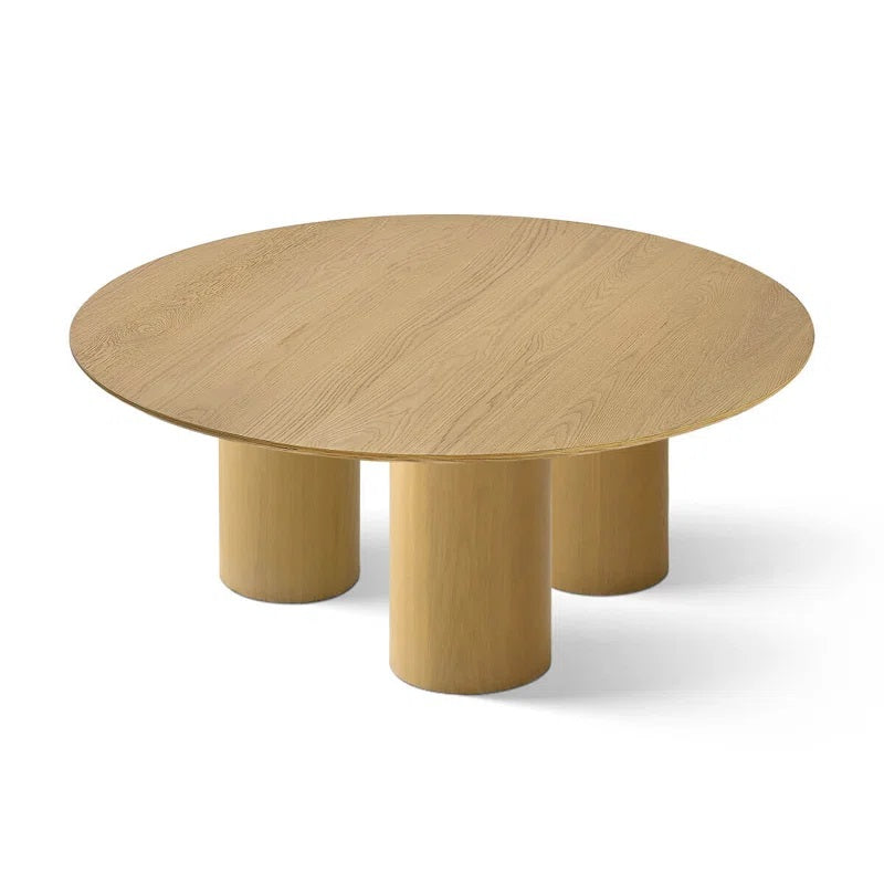 Round 3-legged wooden table