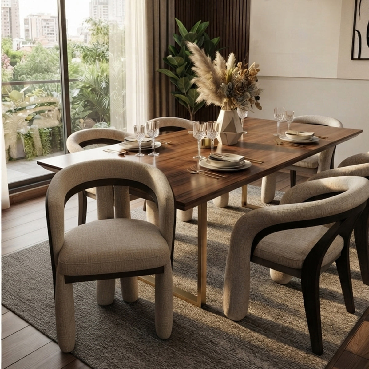 Dining chair - L: 58 cm / W: 56 cm / H: 82 cm