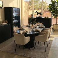 Marble Dining Table – Full Package (4 Pieces)