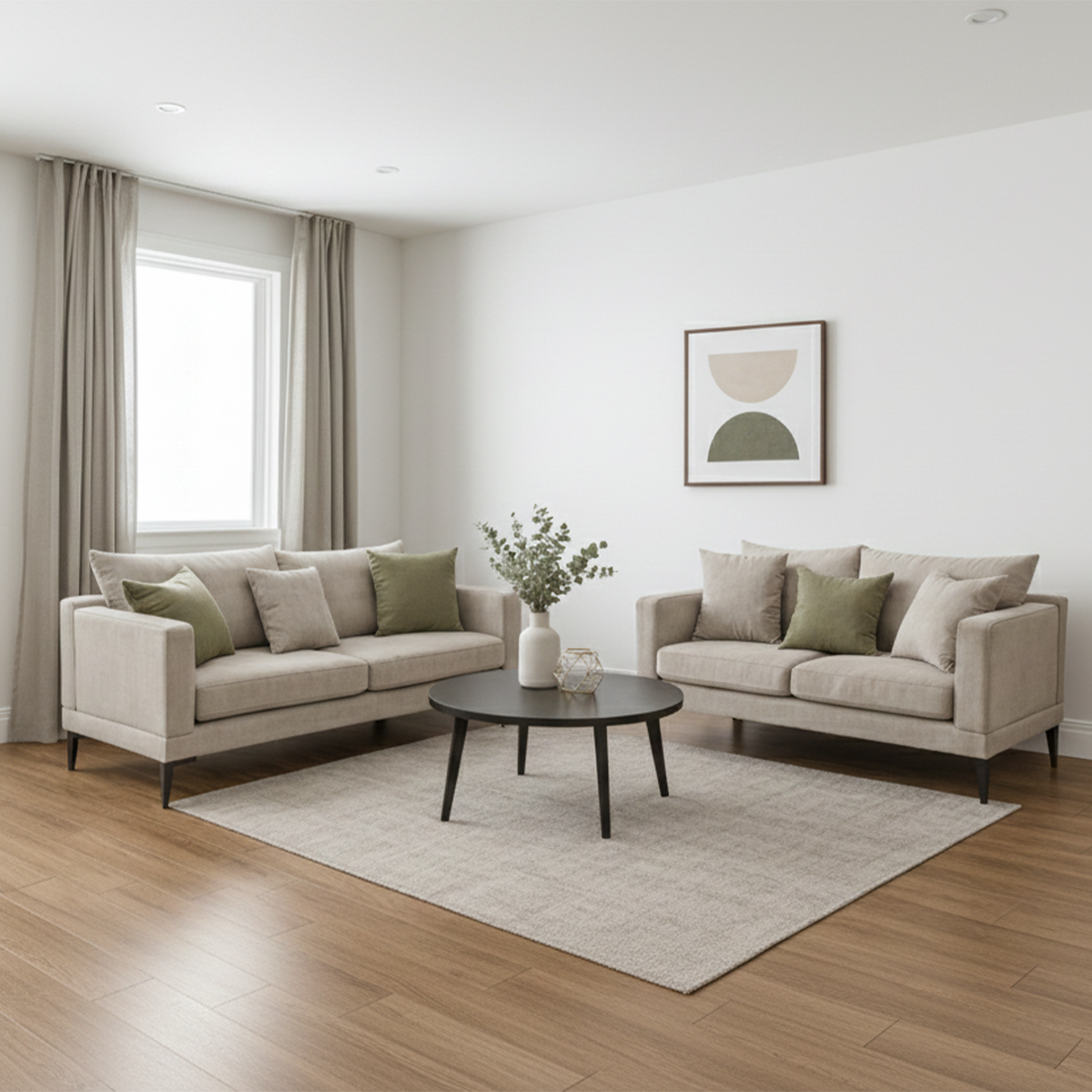 Modern Two-Sofa Living Set